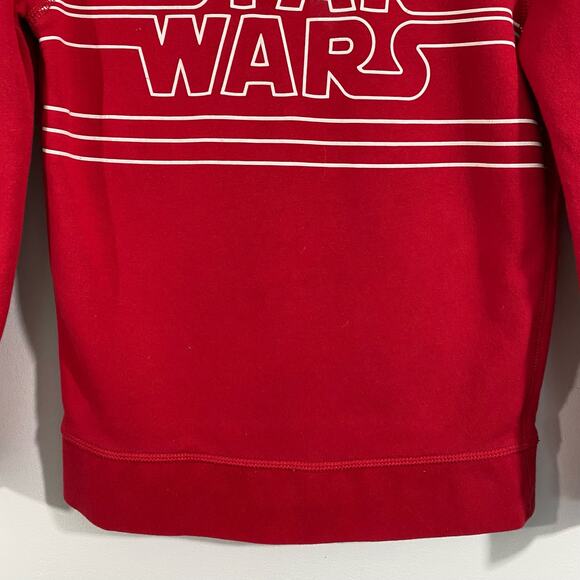GAP X Star Wars Youth Red Fleece Lined Sweatshirt Size L (10) - Picture 3 of 7
